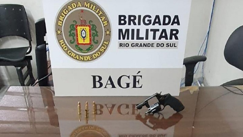 Arma apreendida em Bagé 