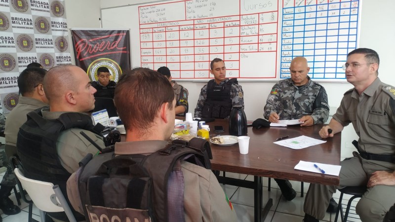 BRIGADA MILITAR REALIZA REUNIÃO OPERACIONAL EM VIRTUDE DO JOGO AIMORÉ X INTERNACIONAL