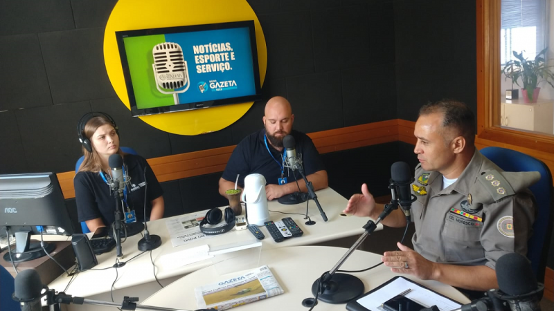 Comando Regional do Vale do Rio Pardo concede entrevista à Rádio em Santa Cruz do Sul