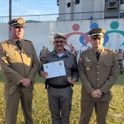 Homenagem na Polícia Militar de Santa Catarina