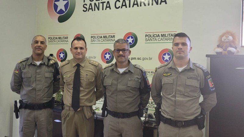 Homenagem na Polícia Militar de Santa Catarina