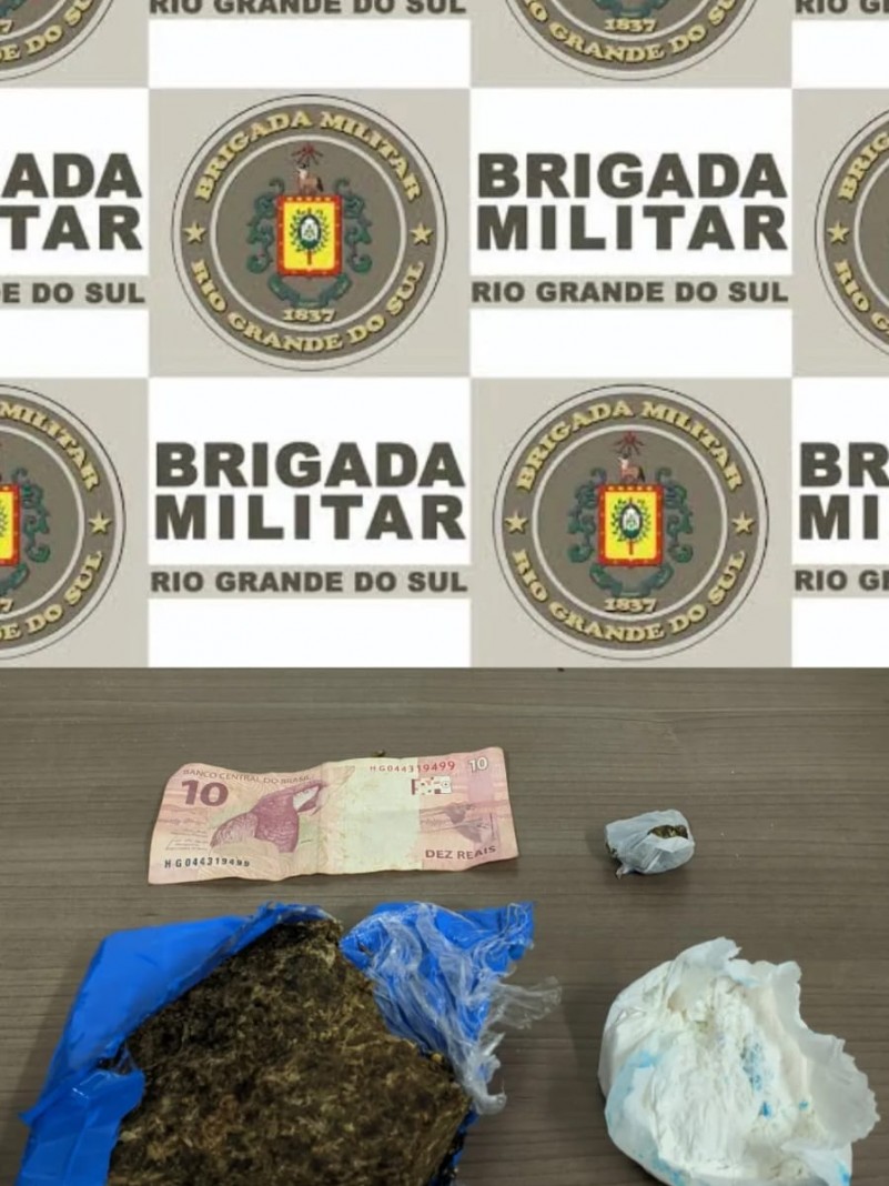 Homem é Preso Pela Brigada Militar Pelo Crime De Tráfico De Drogas Em