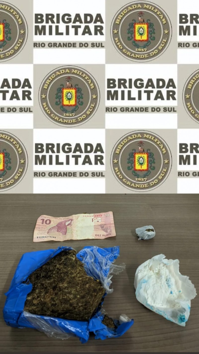 Homem é Preso Pela Brigada Militar Pelo Crime De Tráfico De Drogas Em