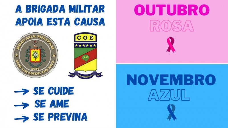 Comando De Órgãos Especiais Coe Em Apoio Ao Outubro Rosa E Novembro Azul Brigada Militar