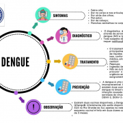Card mostra procedimentos em caso de dengue
