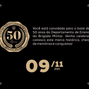 Departamento de Ensino da Brigada Militar celebra 50 anos com baile