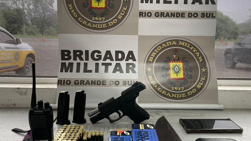 BM apreende arma em Santa Maria