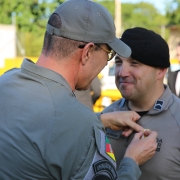 Entrega de Medalha a Soldado do Pelotão de Motos do CRBM