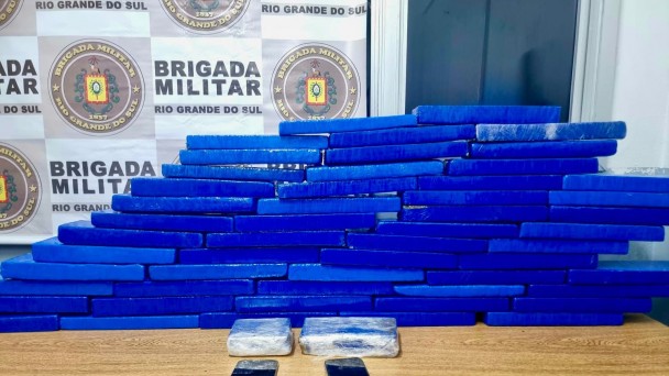 BM apreende aproximadamente 50 quilos de maconha em Nova Santa Rita