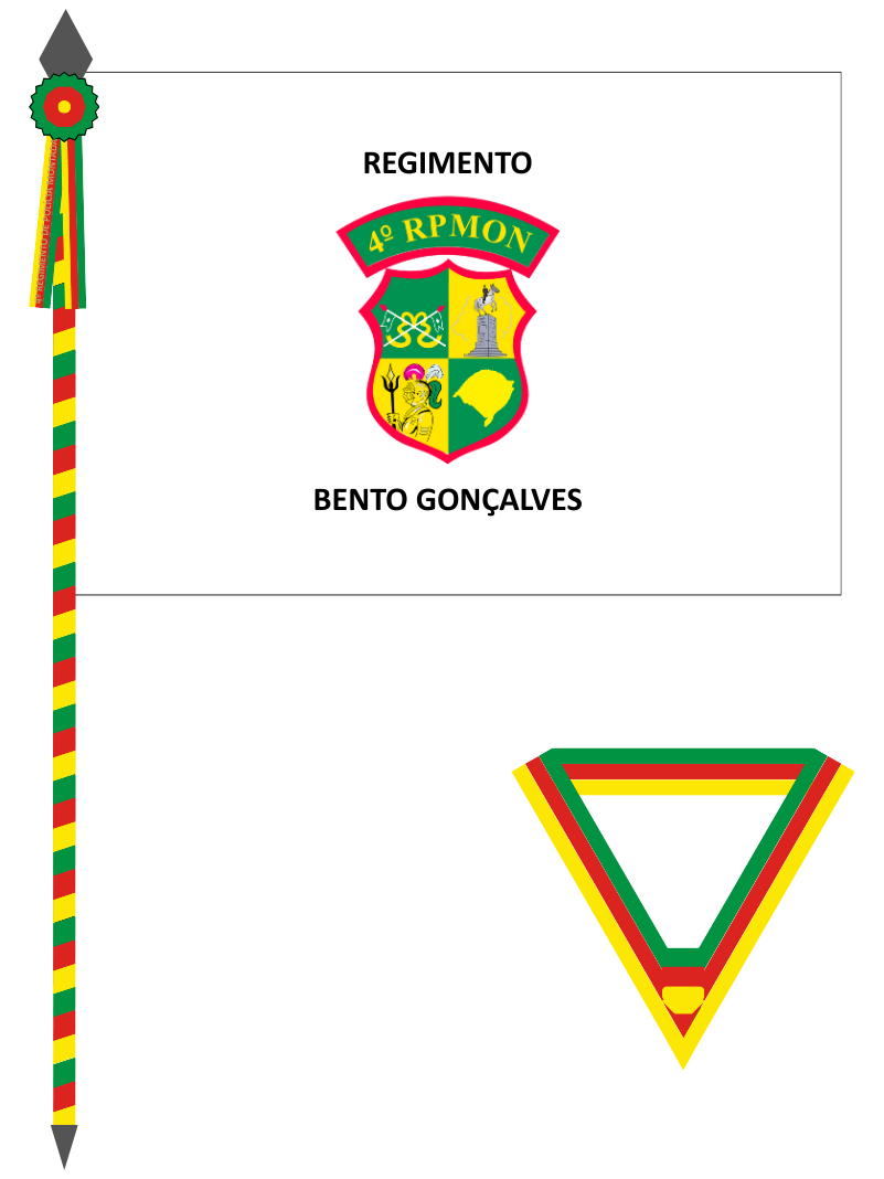 Estandarte Hist&oacute;rico do 4&ordm; RPMon