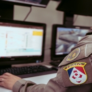 Policial Militar atuando no CICCM